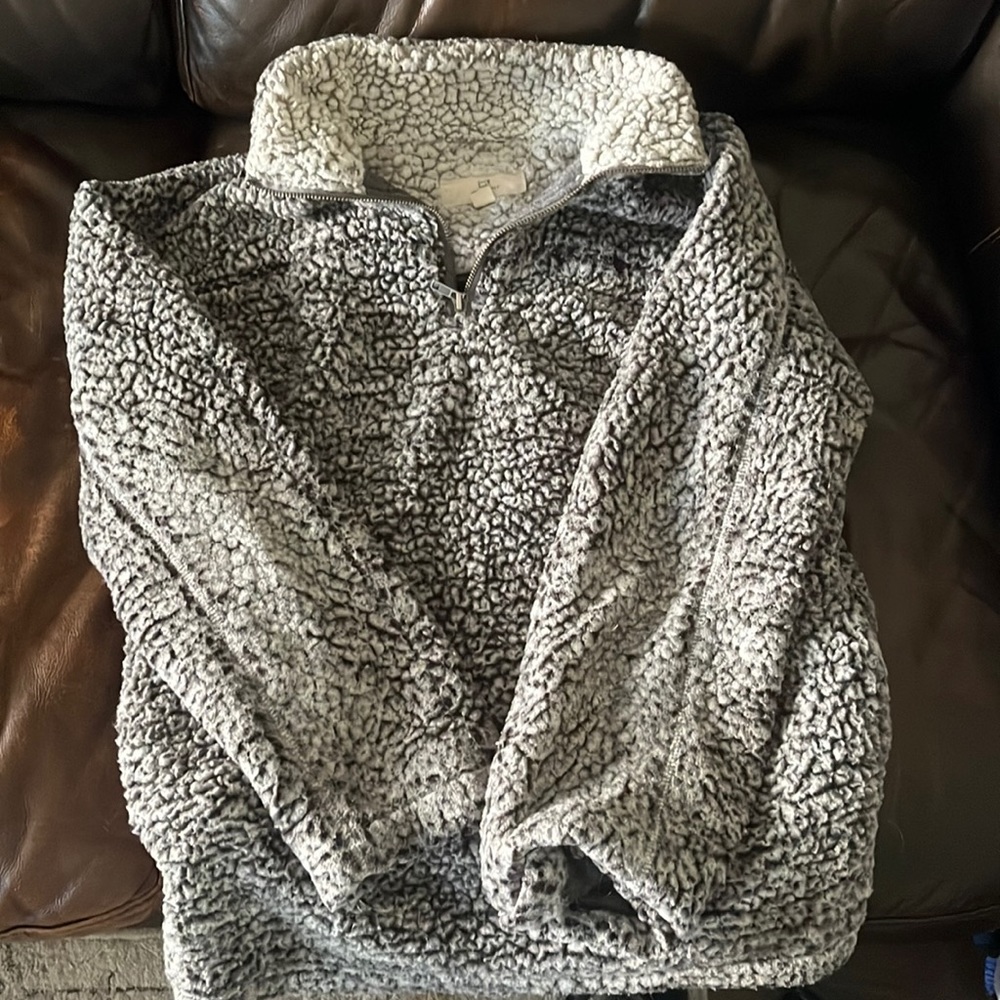 Grey Thread and Supply sweater. Size small.